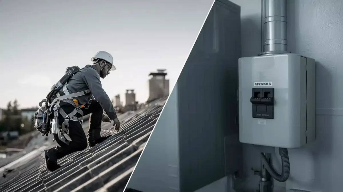 Retail store front with ceiling cassette air conditioning units providing even cooling for customers and staff