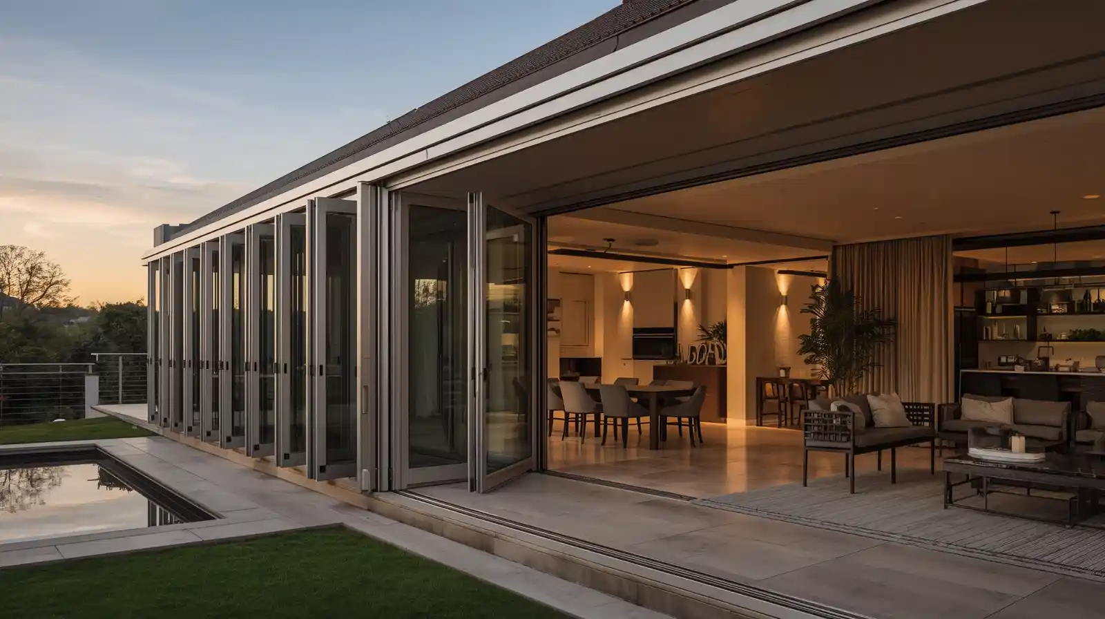 Commercial aluminium sliding doors and shopfront installation for retail facade