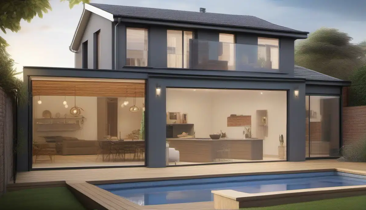 Home extension addition finished - modern room addition South Africa