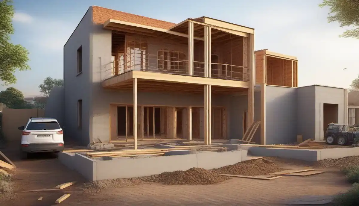 Narrow site construction access - challenges building on constrained sloping sites