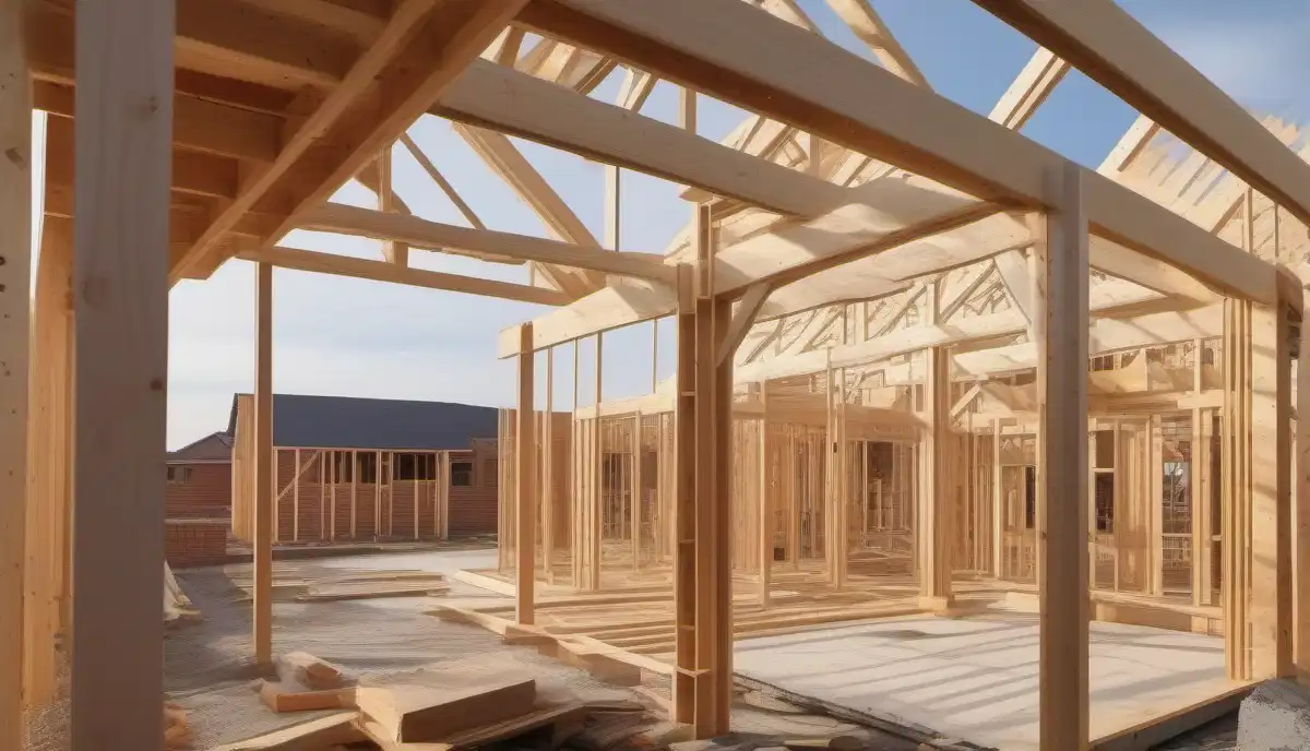 Timber framing lumber construction - sustainable building material South Africa