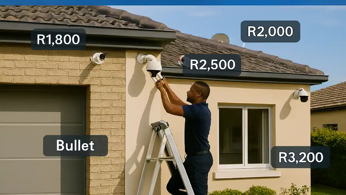 CCTV installation cost South Africa 2025 – budgeting for security cameras and professional installation