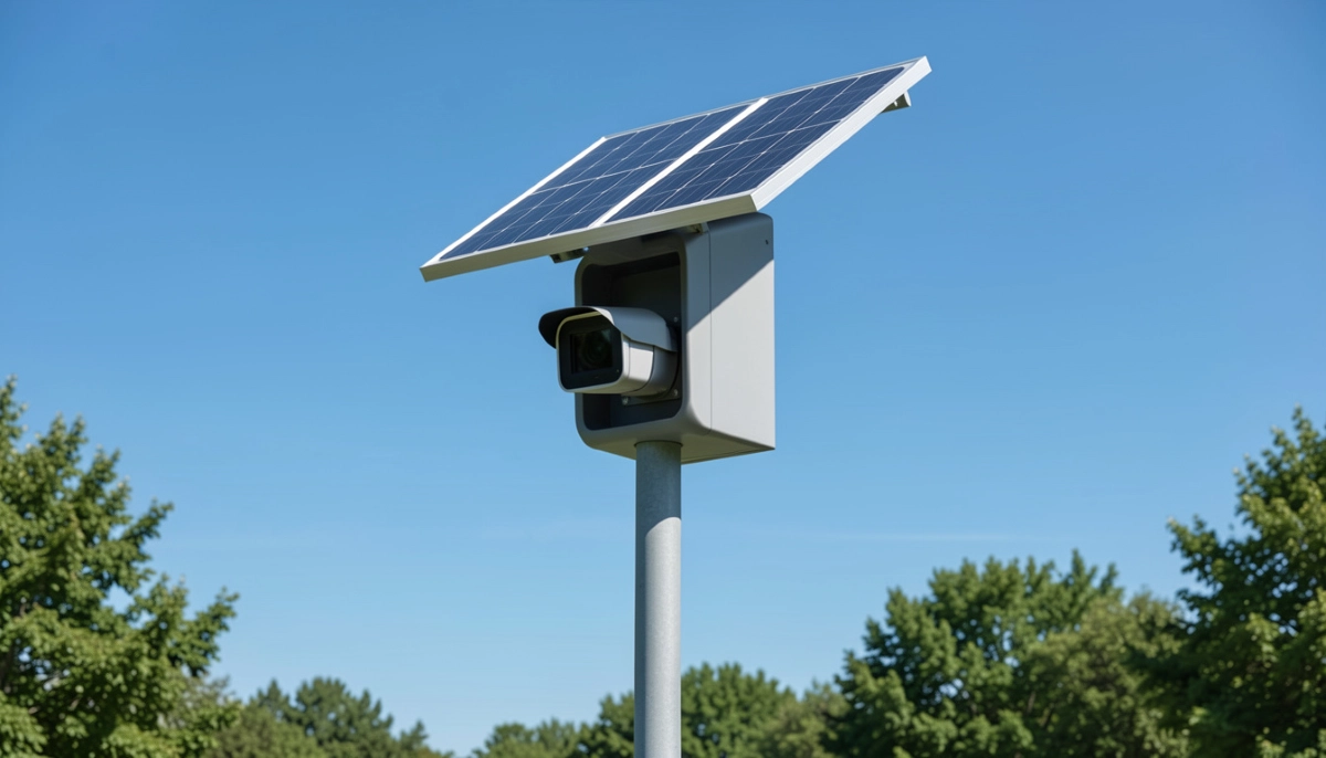 CCTV solar power panel security – solar panel powering security camera system