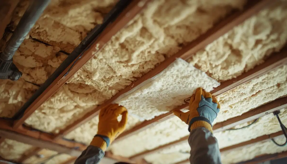 Insulation installation ceiling cavity – professional installing fibreglass insulation in ceiling void