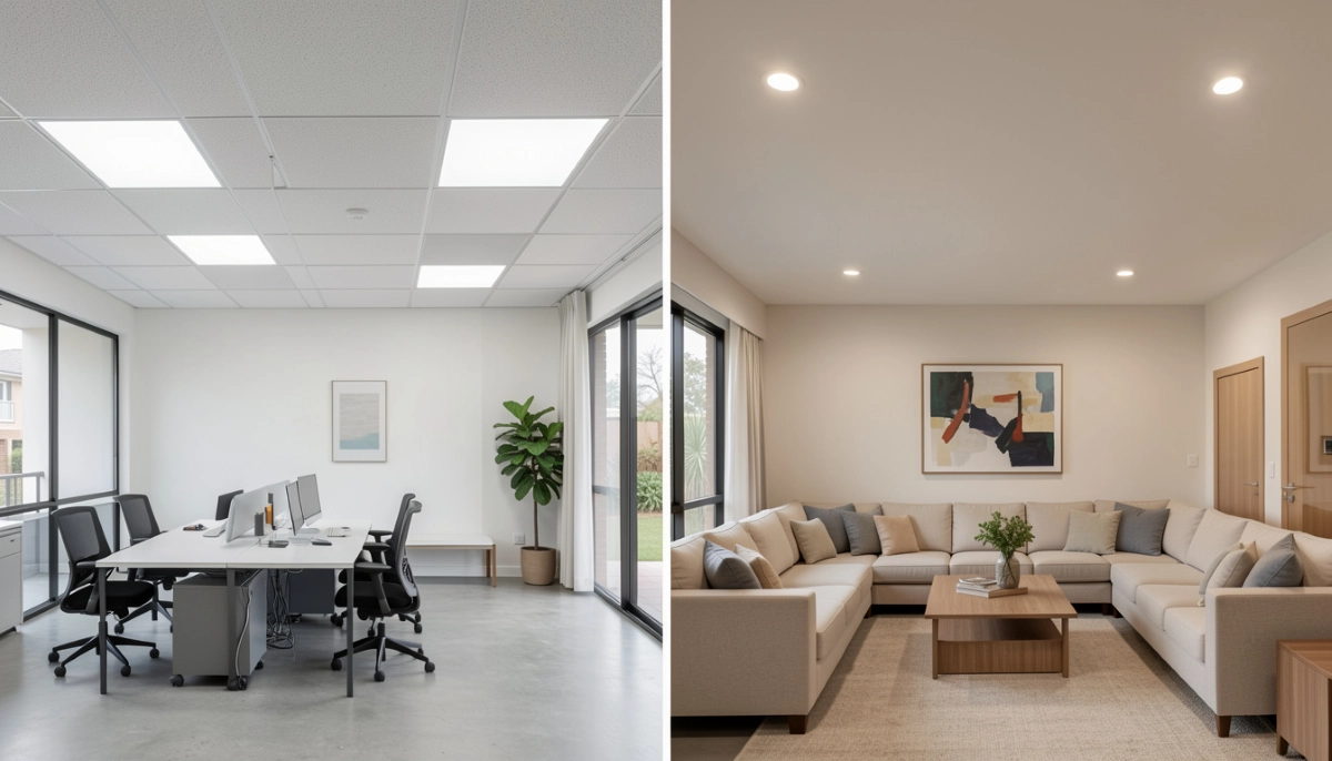 Suspended vs flush plastered ceilings South Africa – comparison of drop ceiling and smooth plastered ceiling