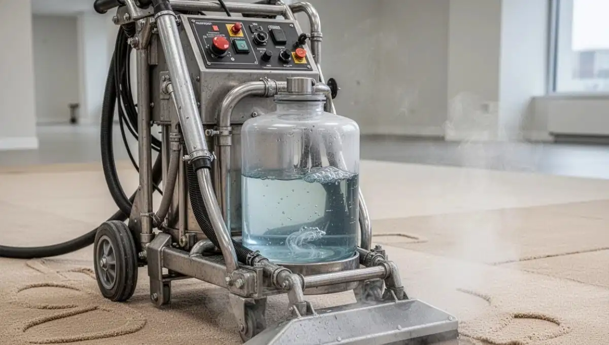 Professional carpet steam cleaning machine used by South African cleaning companies for hot water extraction