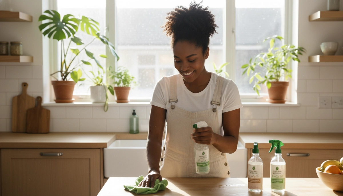 Eco-friendly cleaning services South Africa – green cleaning products and natural materials for sustainable home cleaning