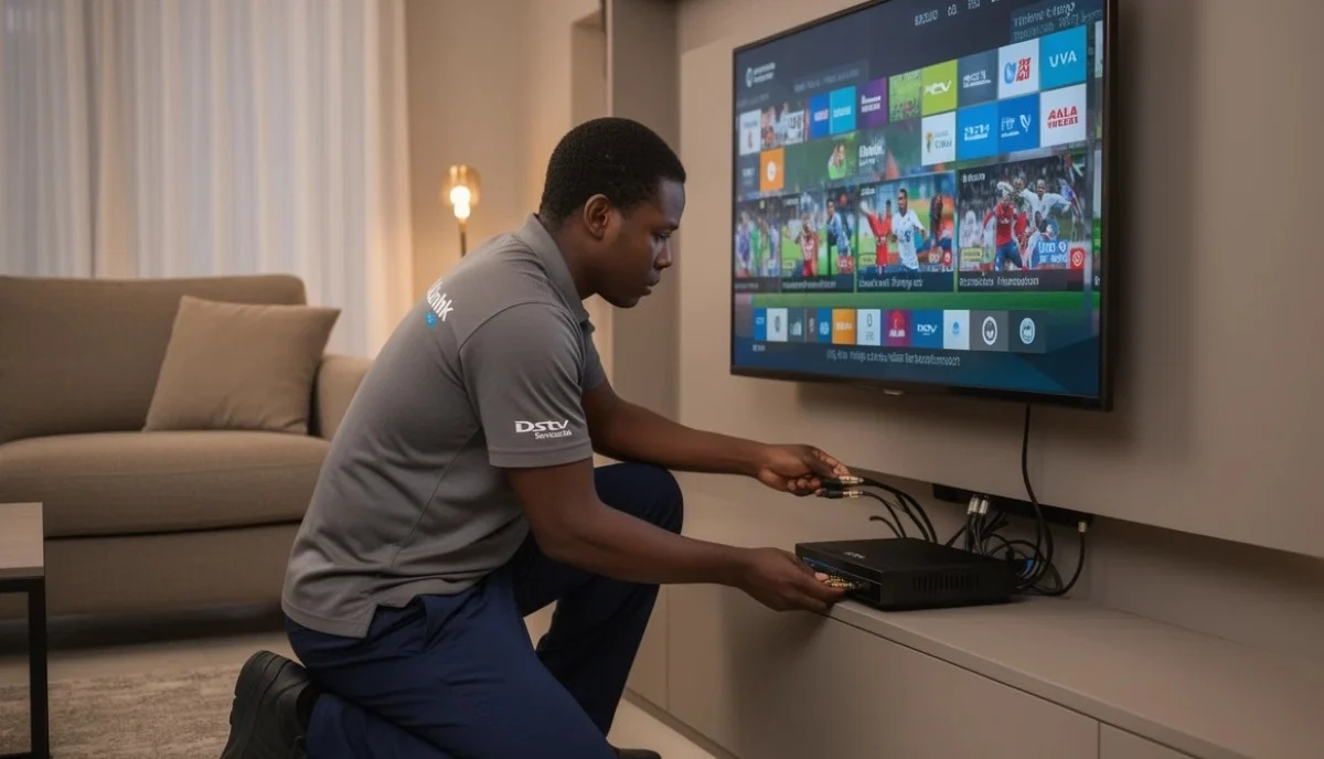 HD decoder installation – all decoders work with MyDSTV app for account management