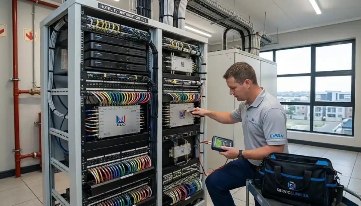 Satellite distribution system for retirement village – one dish feeding multiple units