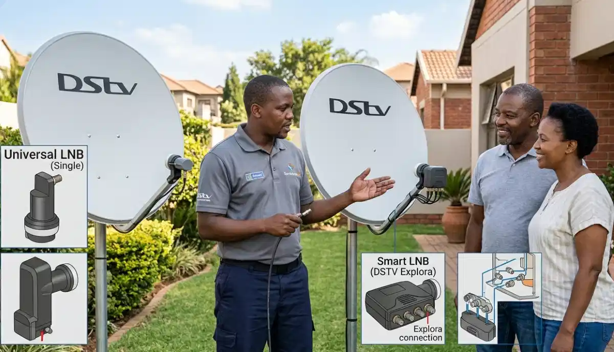 Comparison of Universal LNB vs Smart LNB – using wrong type causes many problems