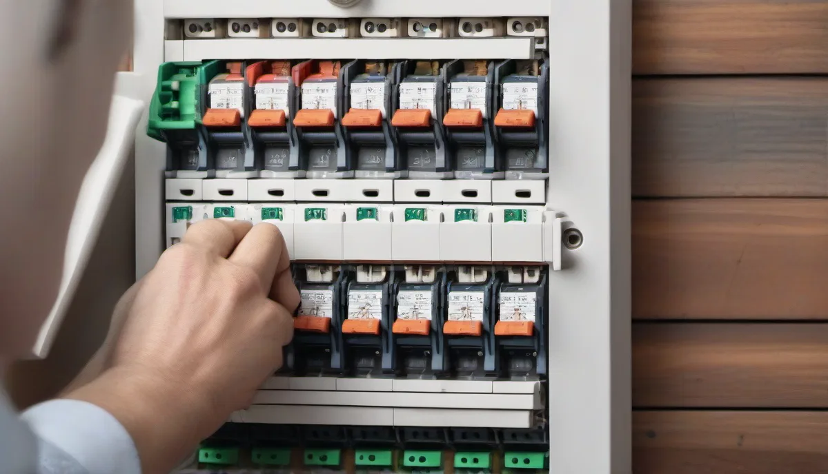 Circuit breaker fuse box upgrades – modern DB board with miniature circuit breakers and earth leakage