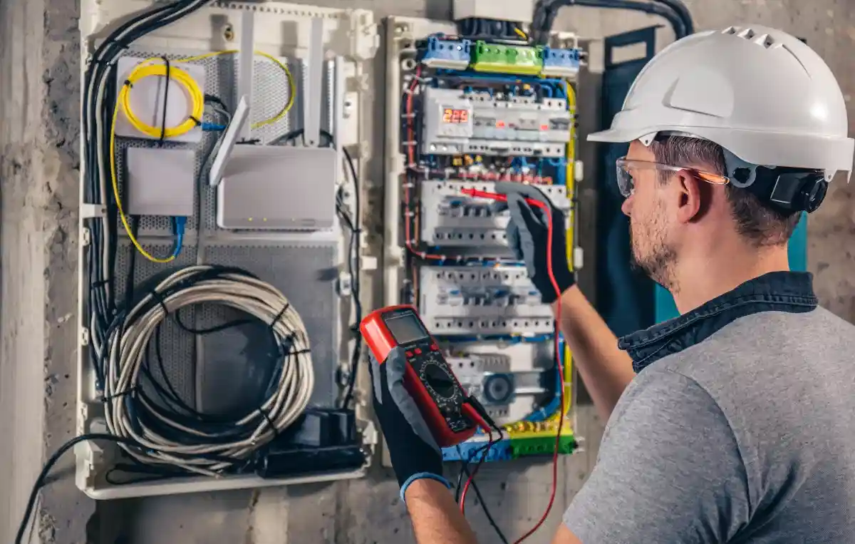 Old distribution board fuse box vs modern circuit breaker panel comparison