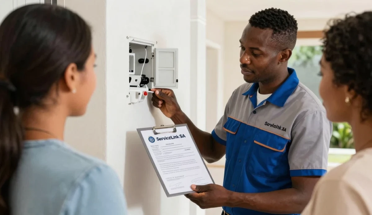 Electrical Compliance Certificate (COC) document – official South African electrical safety certificate
