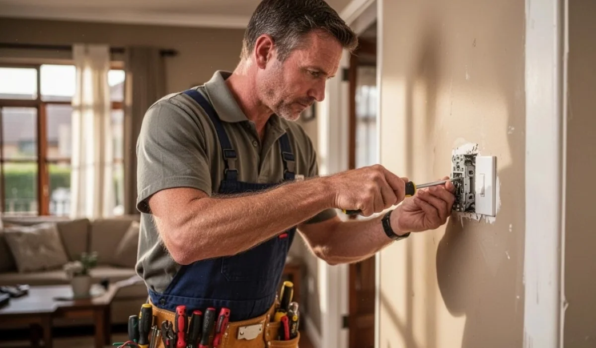 Faulty light switch repair – fixing sparking and crackling switches