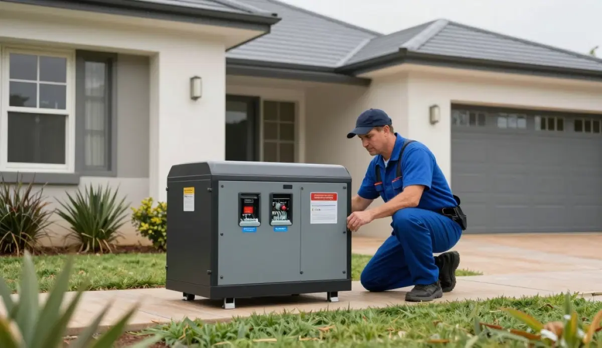 Generator installation backup power South Africa – standby generator with automatic changeover switch
