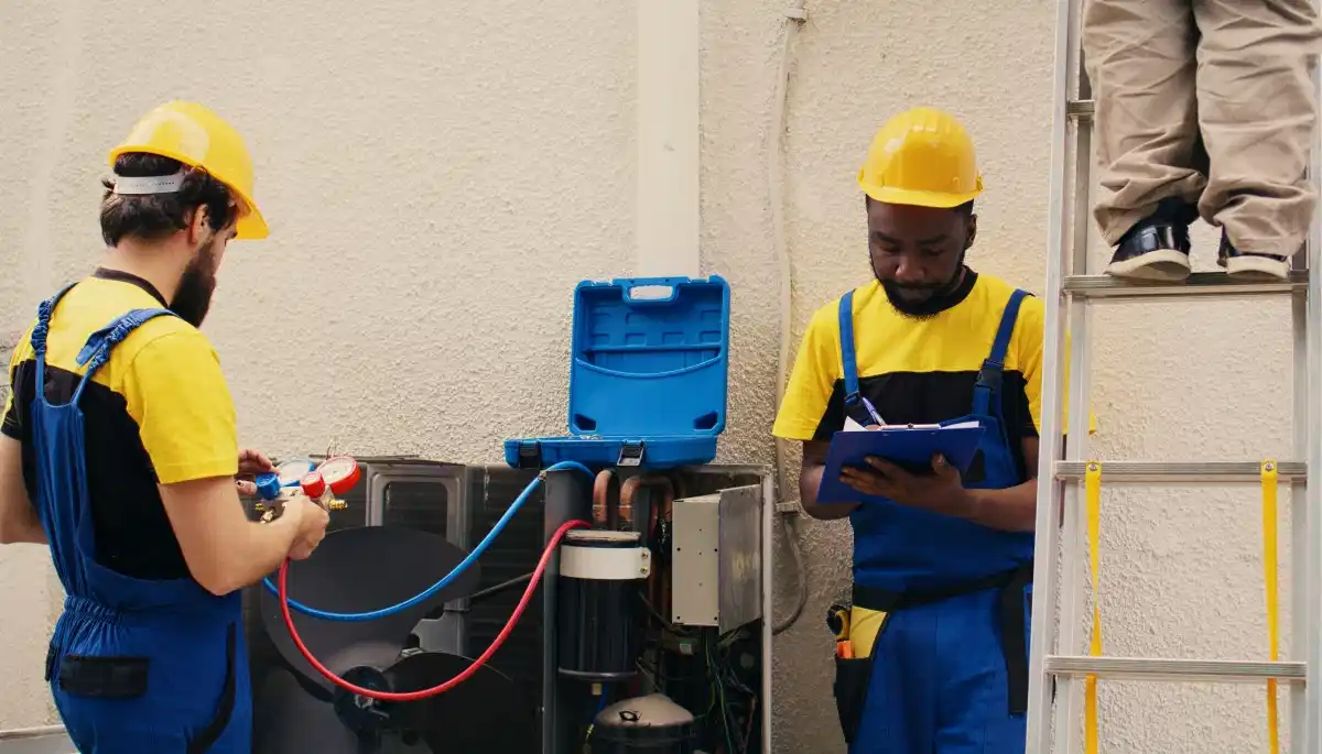 Solar inverter installation complete with battery backup – professional electrical integration