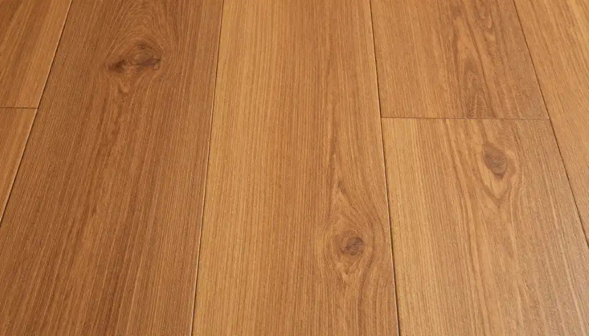 Solid and engineered wood flooring samples showing different wood species and plank widths