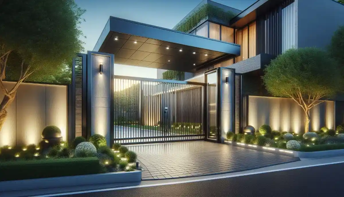 Driveway automatic gate security – automated gate providing security and curb appeal