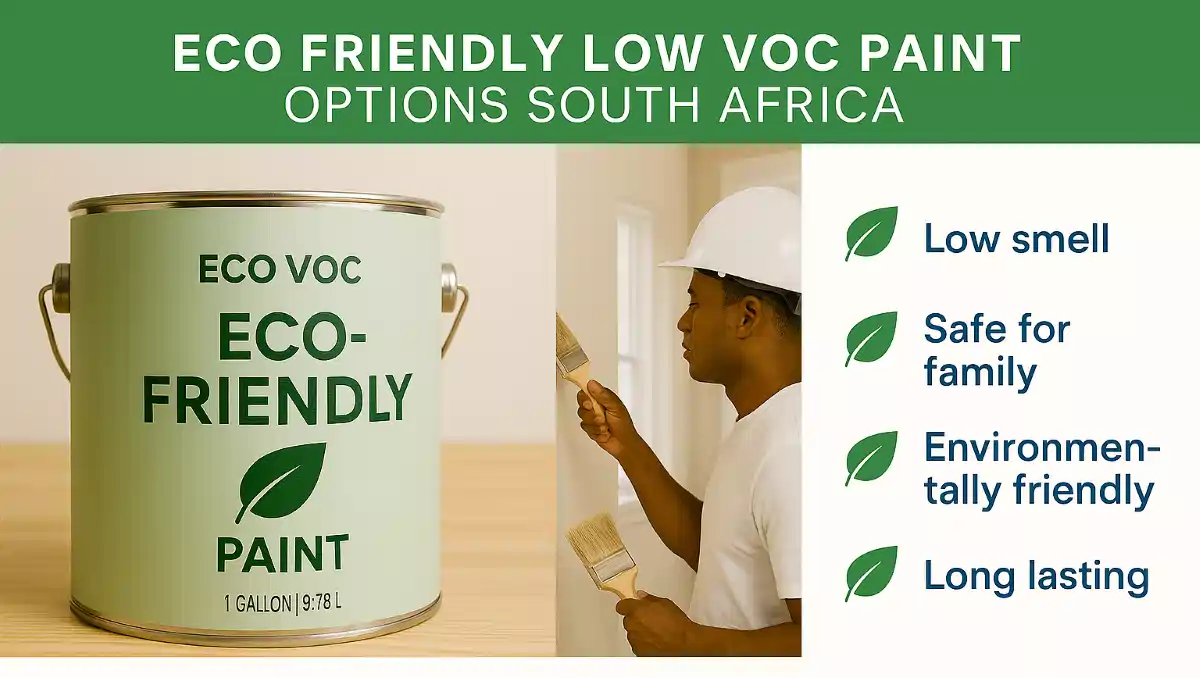 Eco-friendly low VOC paint options South Africa – natural paint samples and sustainable painting products