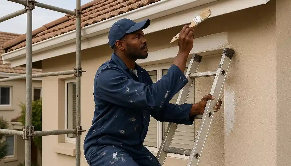 Ladder and scaffolding for painting access – roof painting safety equipment