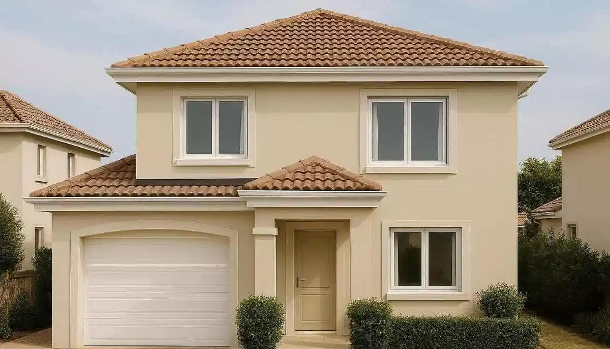 Modern home exterior with freshly painted finish – completed house painting project