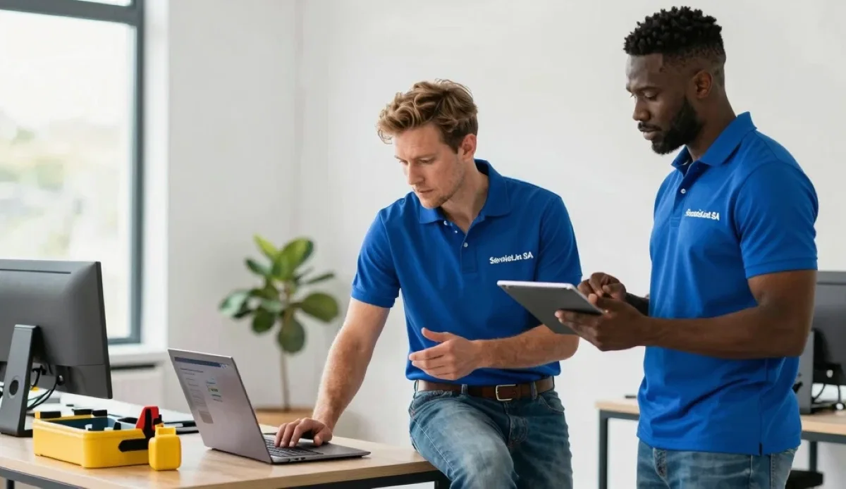 Digital contractor platform dashboard showing lead generation metrics and business growth indicators