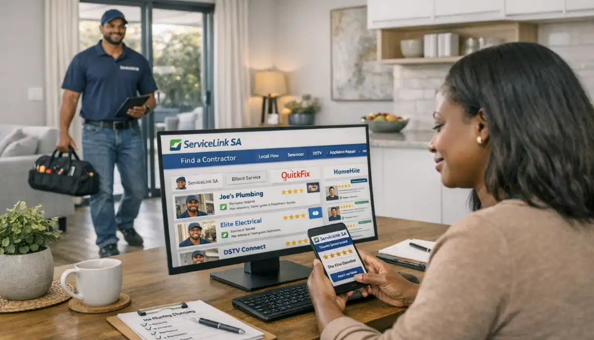 Online platform connecting homeowners with qualified contractors across South Africa through digital marketplace