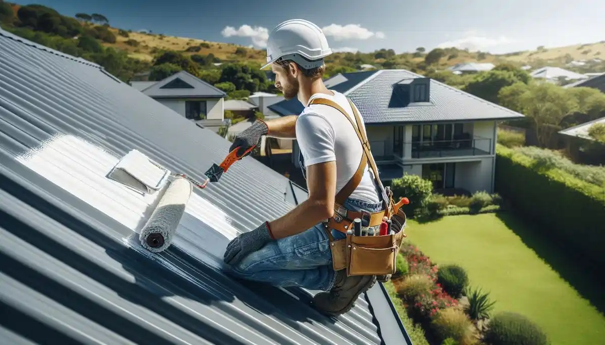 New metal roof installed on a modern South African home
