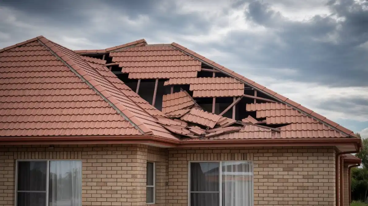 Roof repair cost South Africa 2025 - professional roofer fixing tiles