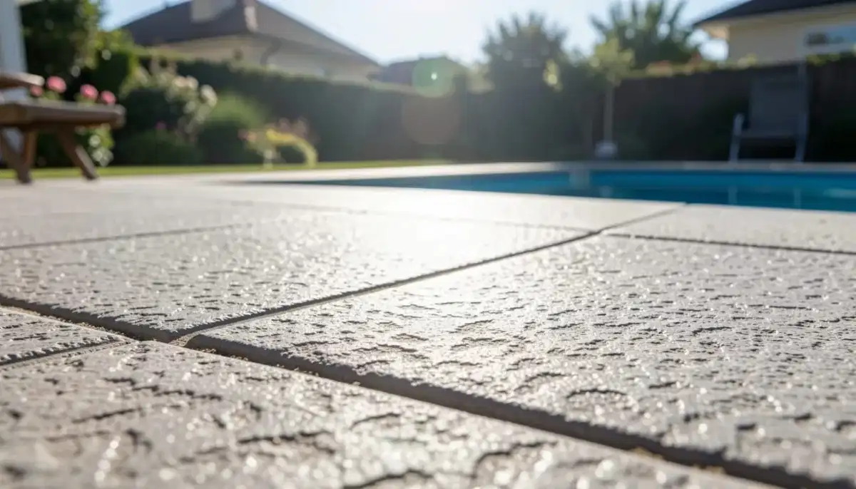 Outdoor non-slip patio tiles – textured porcelain tiles for safe outdoor entertaining