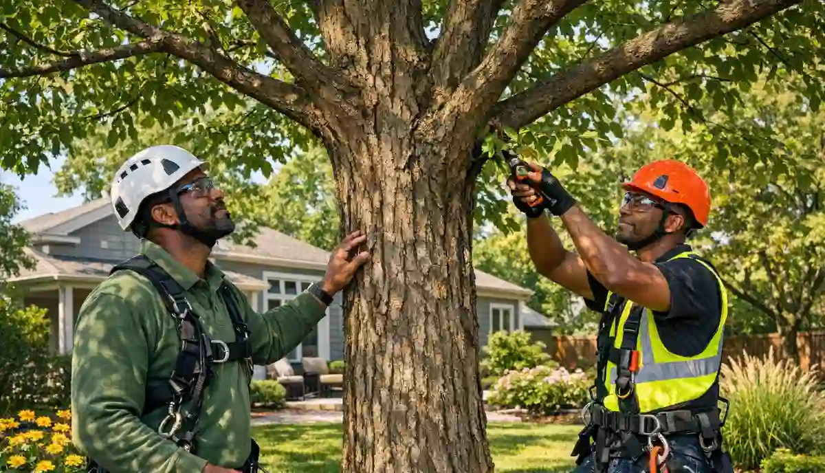 Tree maintenance South Africa – healthy mature tree with lush green canopy in well-maintained garden