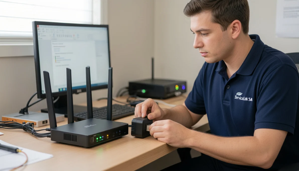 Powerline adapters vs wifi extenders which is better: Powerline adapter kit installation in a home