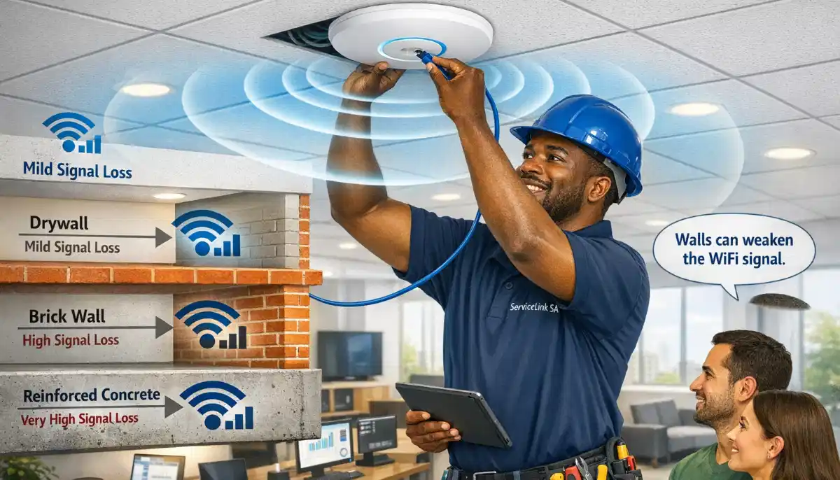 WiFi access point ceiling mount for school wifi network setup requirements south africa